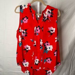 Market & Spruce Plus size sleeveless floral blouse size 2X